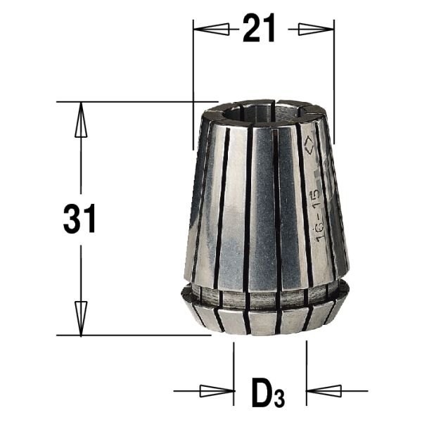 Фото ER25 D=10 цанга высокоточная в интернет-магазине ToolHaus.ru